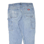 DICKIES Mens Regular Blue Denim Rinse W38 L30 Workwear Carpenter Jeans