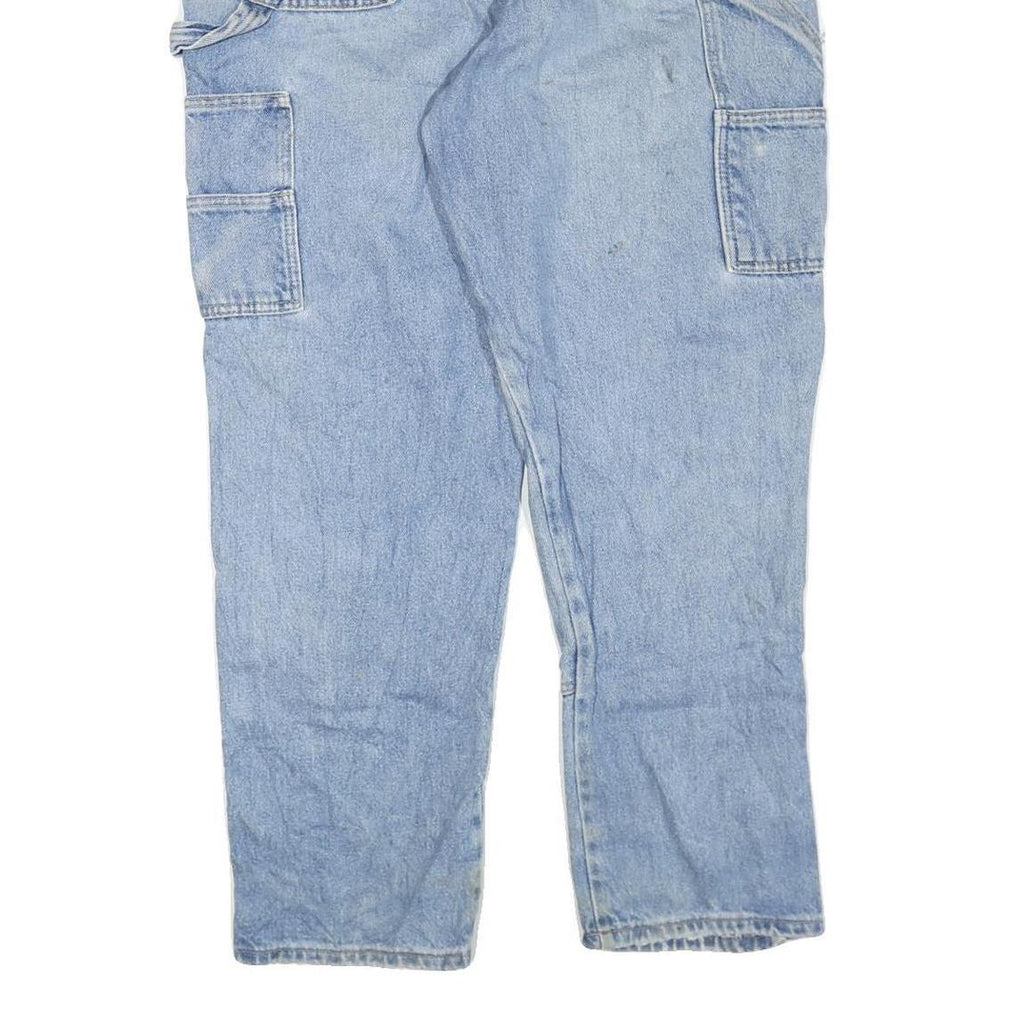 DICKIES Mens Regular Blue Denim Rinse W38 L30 Workwear Carpenter Jeans