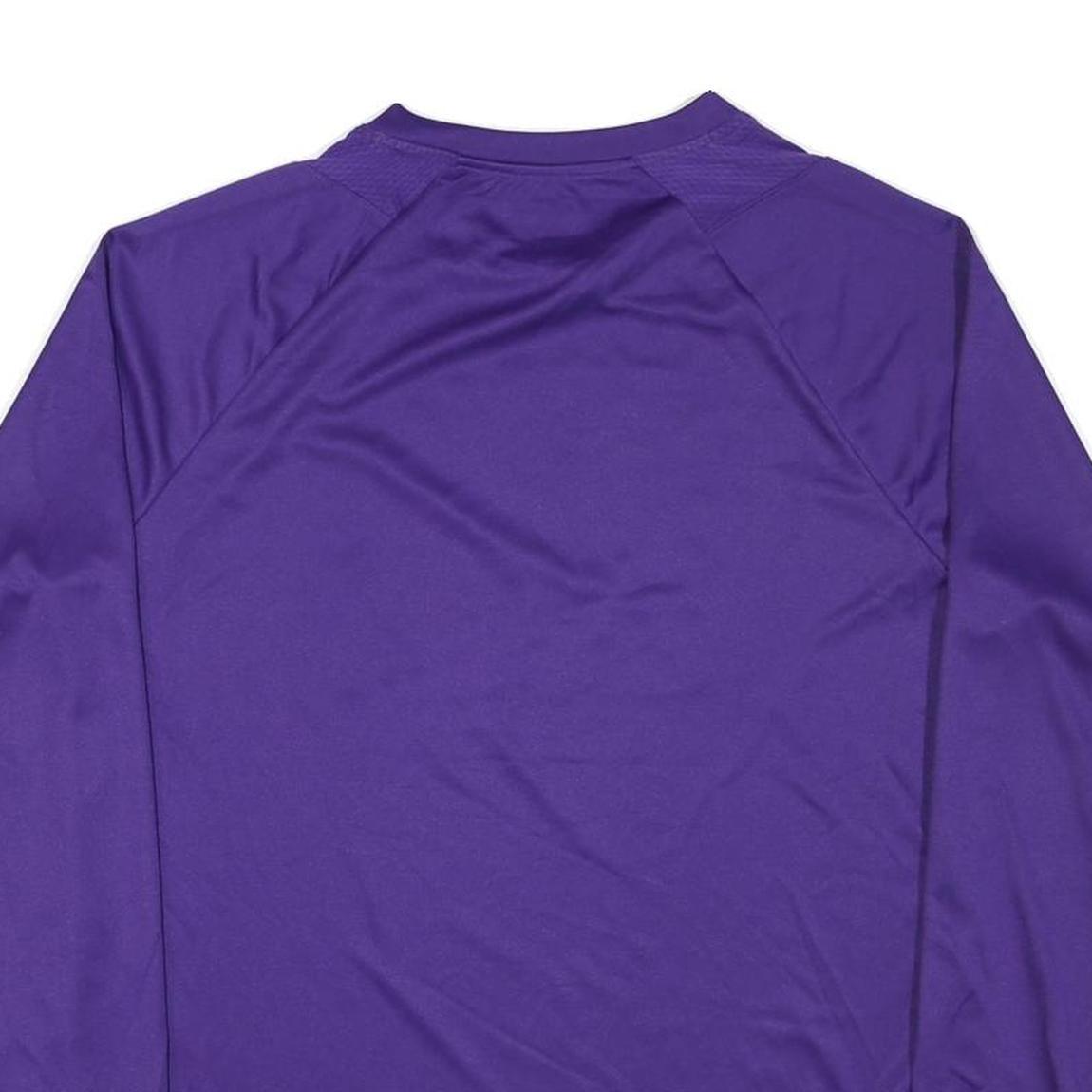 NBA Mens Purple & Yellow Los Angeles Lakers Long Sleeve Crew Neck Graphic