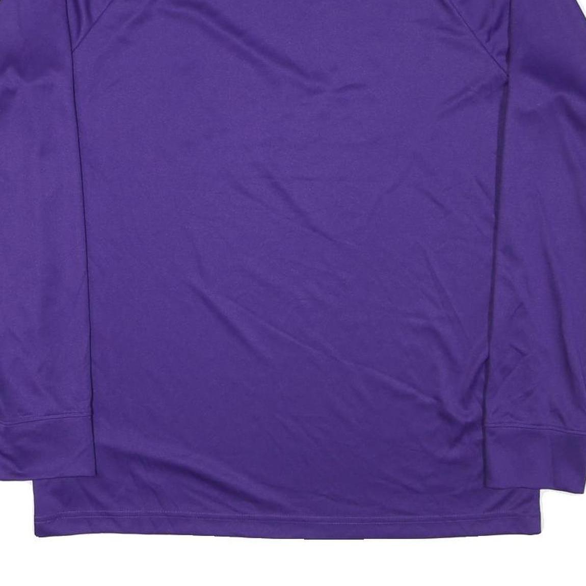 NBA Mens Purple & Yellow Los Angeles Lakers Long Sleeve Crew Neck Graphic