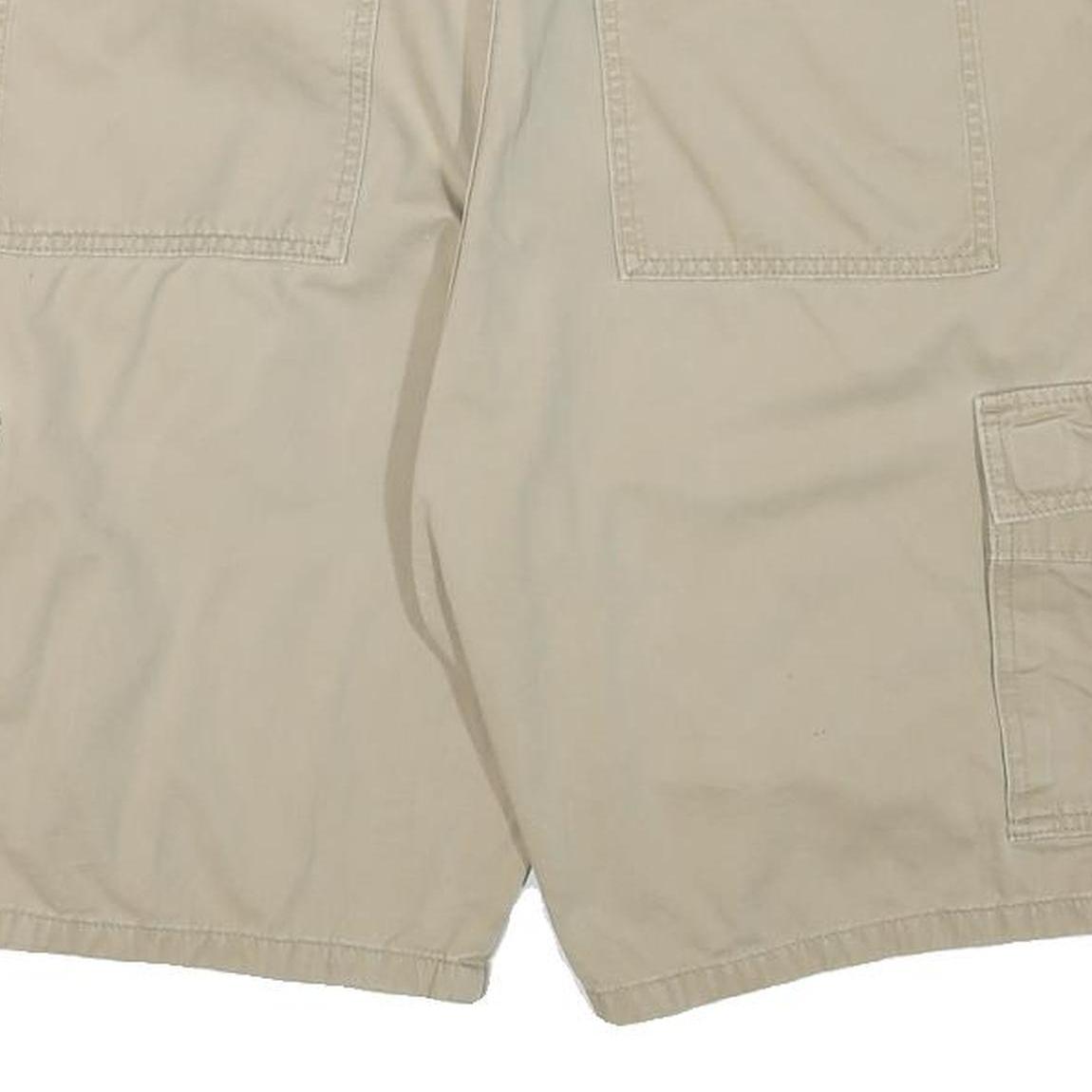 WRANGLER Mens Shorts Beige Casual Cargo XL W35 Cotton Blend Pocket Detail