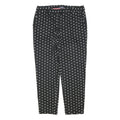 AMPHORA Womens Cotton Blend Black & White Polka Dot Regular Fit Straight