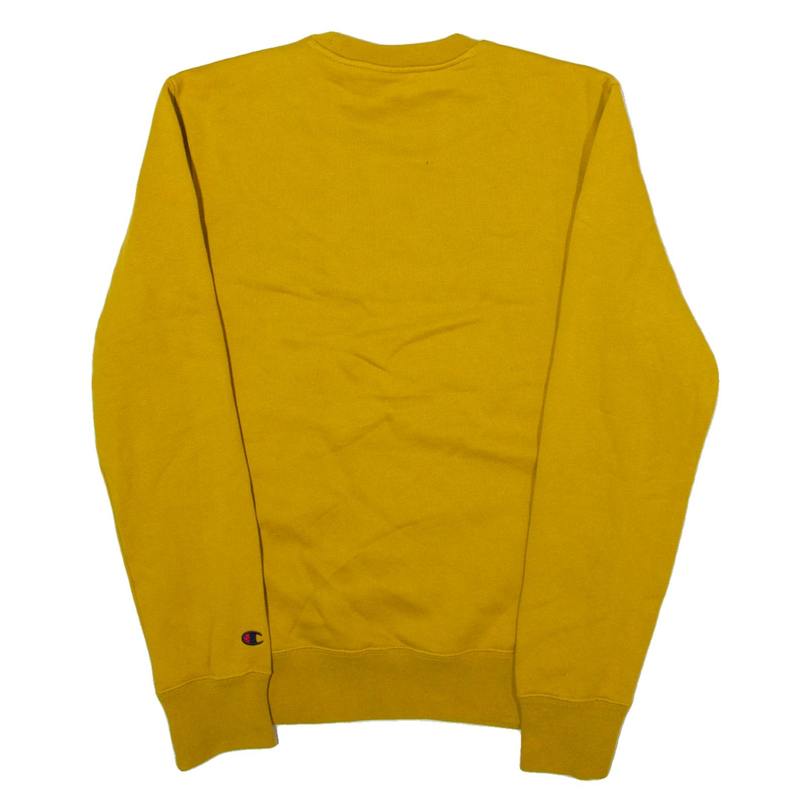 CHAMPION Mens Sweatshirt Yellow XS