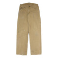 DICKIES Mens Regular Fit Workwear Beige Denim Jeans W32 L32 Durable Zip Closure