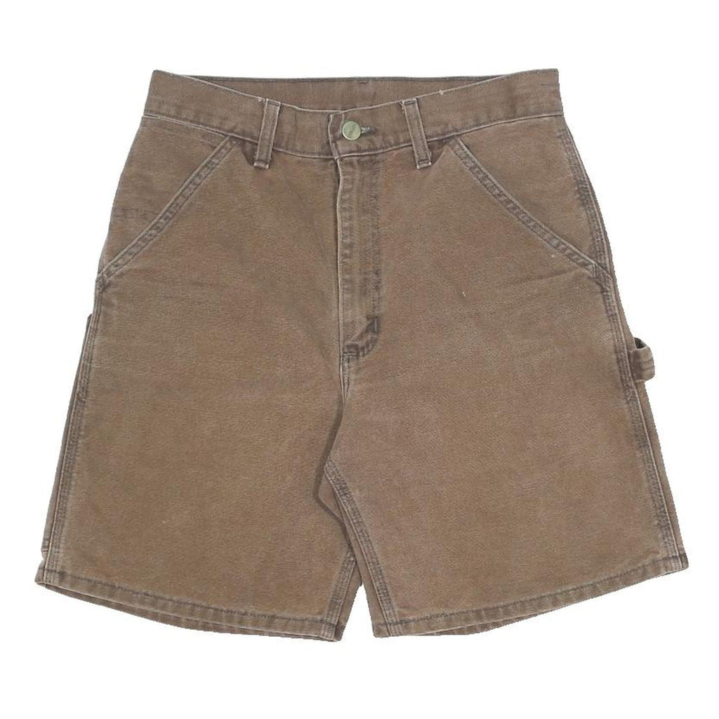 CARHARTT Mens Workwear Brown Cotton Canvas Shorts M W28 Relaxed Fit Durable