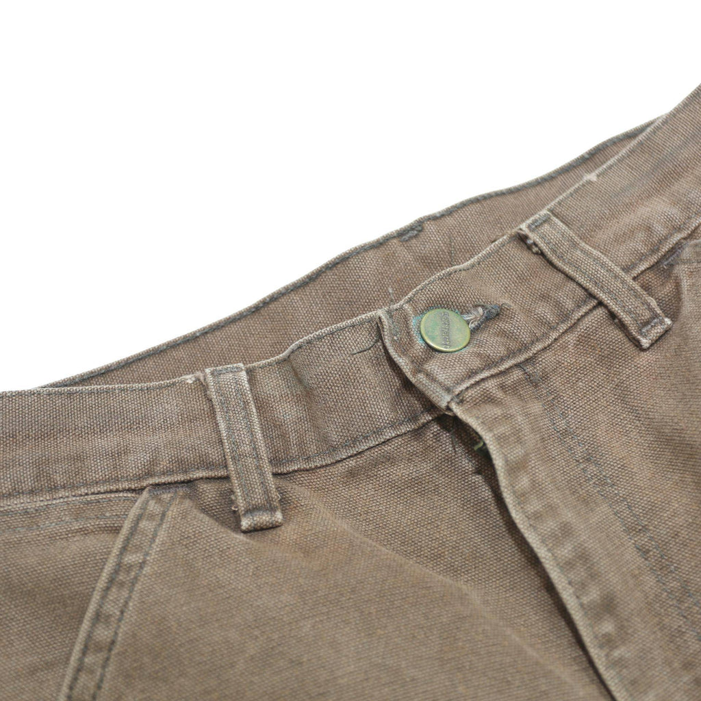 CARHARTT Mens Workwear Brown Cotton Canvas Shorts M W28 Relaxed Fit Durable