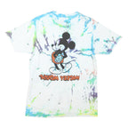DISNEY Mens White & Multicolour Mickey Mouse Graphic T-Shirt M Short Sleeve Crew
