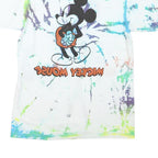 DISNEY Mens White & Multicolour Mickey Mouse Graphic T-Shirt M Short Sleeve Crew