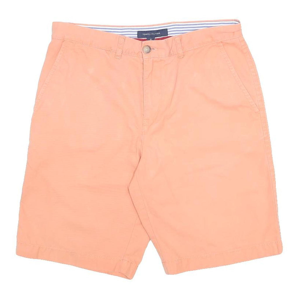 TOMMY HILFIGER Mens Shorts Orange Casual Plain M W32 Summer Wear