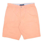 TOMMY HILFIGER Mens Shorts Orange Casual Plain M W32 Summer Wear