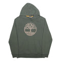 TIMBERLAND Mens Green Pullover Hoodie M Cotton Blend Casual Sweatshirt