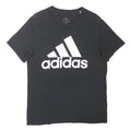 ADIDAS Mens Black Graphic T-Shirt M Short Sleeve Crew Neck Cotton Blend Casual