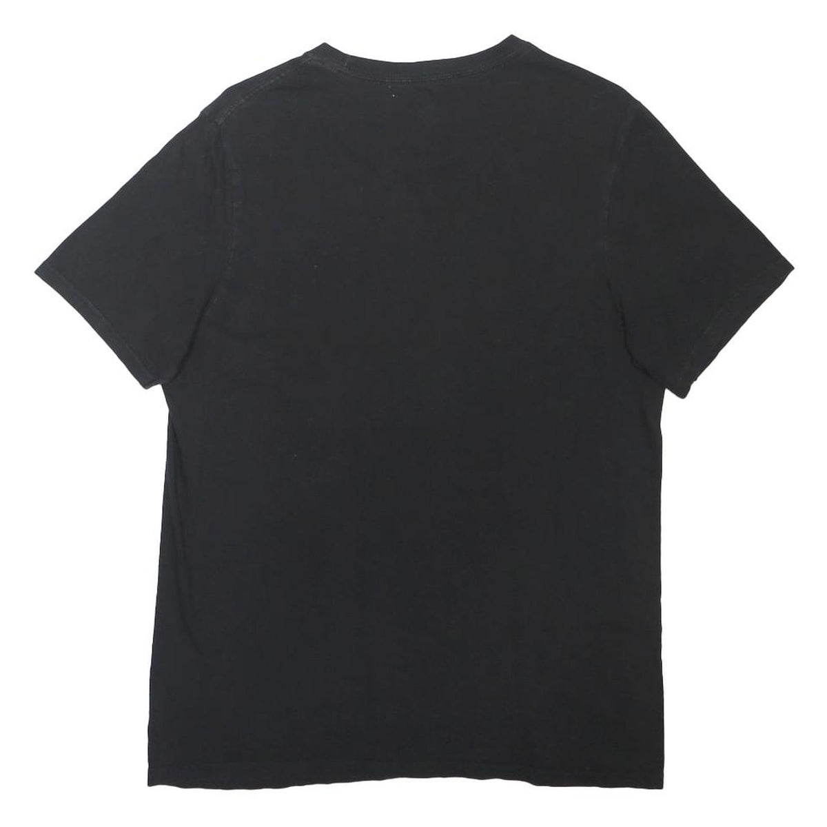ADIDAS Mens Black Graphic T-Shirt M Short Sleeve Crew Neck Cotton Blend Casual