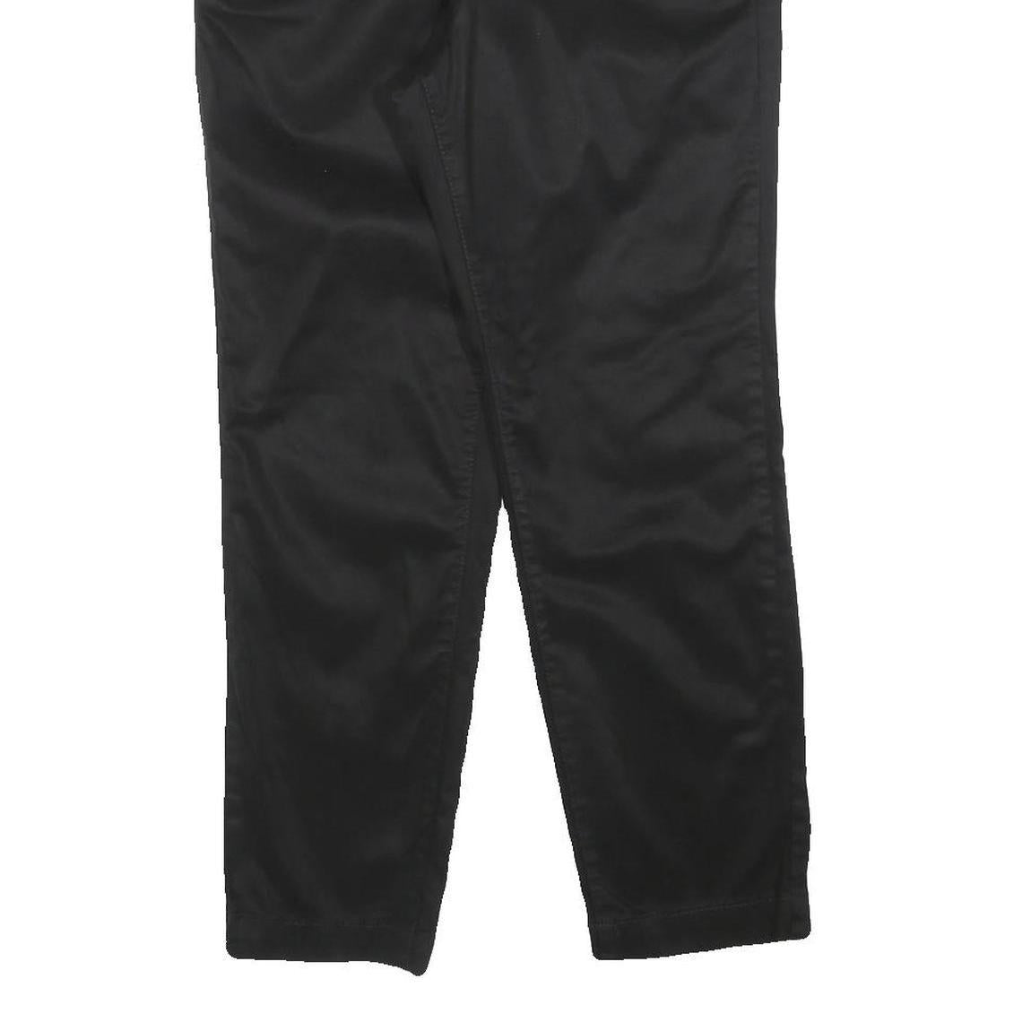 NAUTICA Womens Black Slim Fit Slim Leg Trousers W31 L26 Polyester Blend Zip