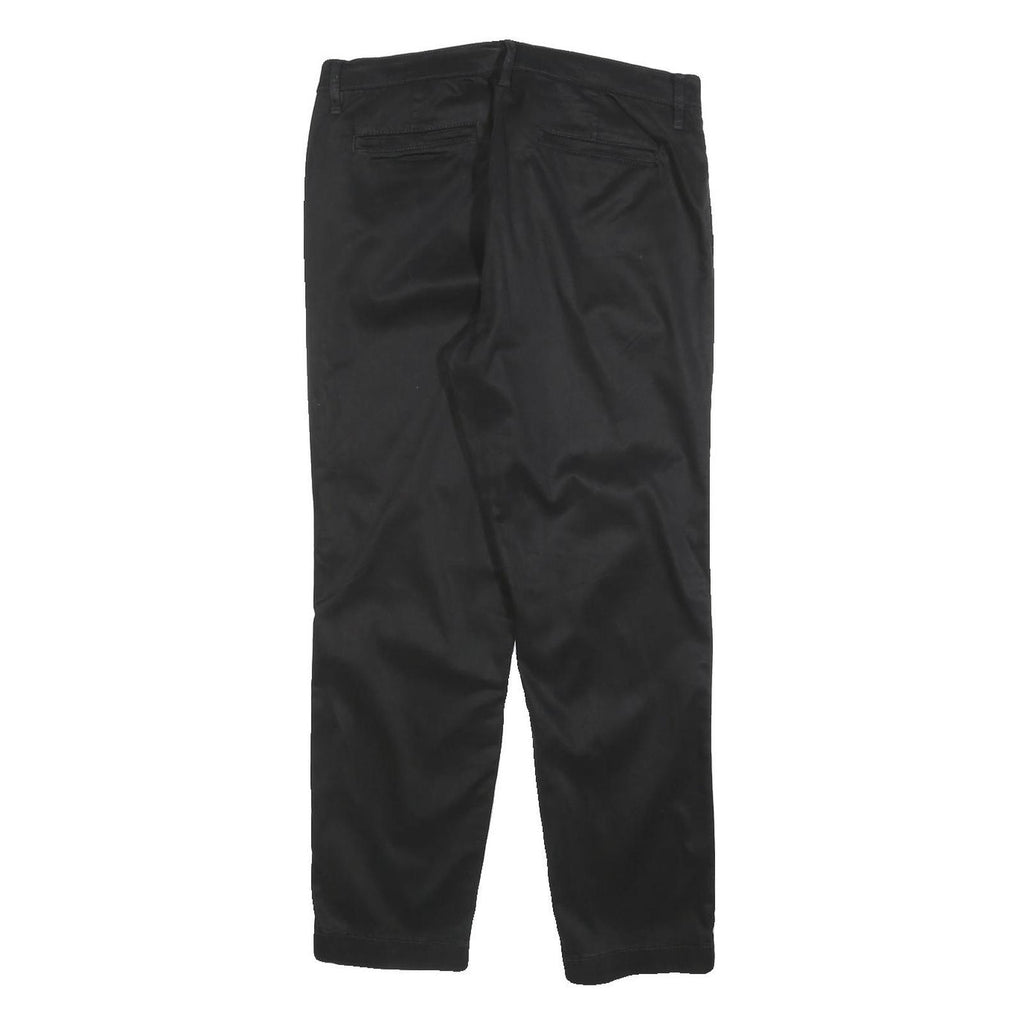 NAUTICA Womens Black Slim Fit Slim Leg Trousers W31 L26 Polyester Blend Zip