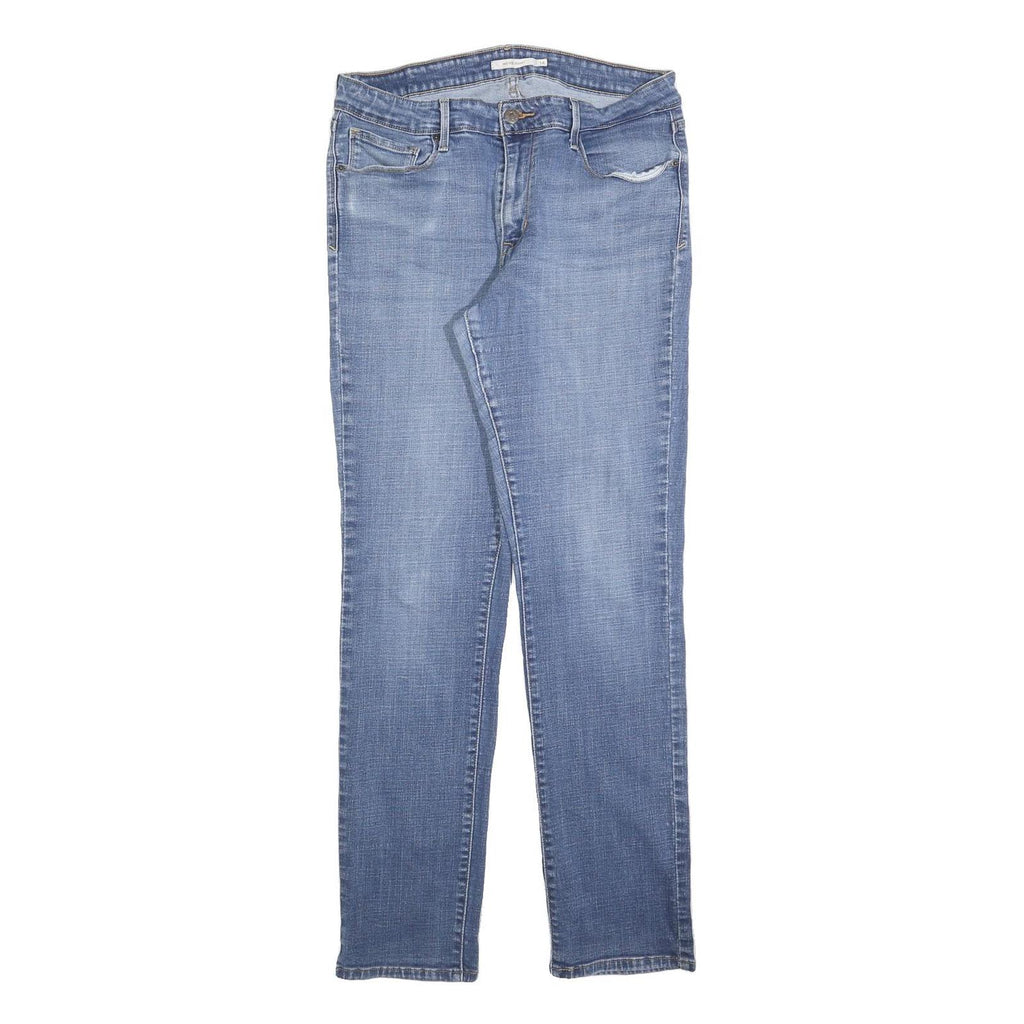 LEVI'S Womens Slim Blue Denim Slim Jeans Cotton Blend W32 L32 Classic Zip