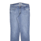 LEVI'S Womens Slim Blue Denim Slim Jeans Cotton Blend W32 L32 Classic Zip