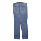 LEVI'S Womens Slim Blue Denim Slim Jeans Cotton Blend W32 L32 Classic Zip