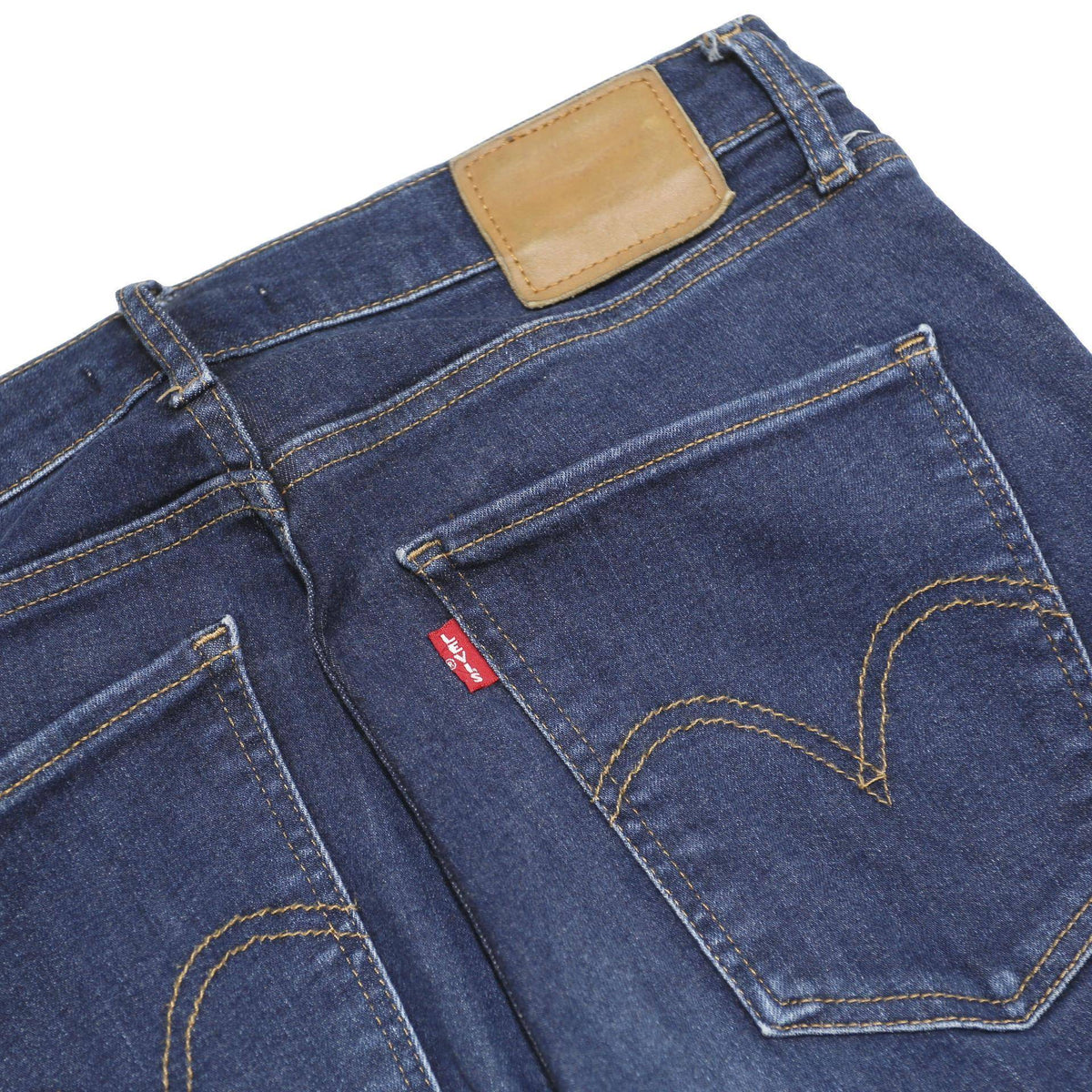 LEVI'S Mile High Big E Womens Blue Slim Skinny Denim Cotton Blend Medium W31 L32