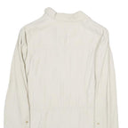 ZARA Womens White Jacket XS Viscose Blend Lightweight Zip Up Casual