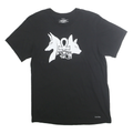 CALVIN KLEIN Mens Black Graphic T-Shirt M Short Sleeve Crew Neck Cotton