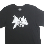 CALVIN KLEIN Mens Black Graphic T-Shirt M Short Sleeve Crew Neck Cotton