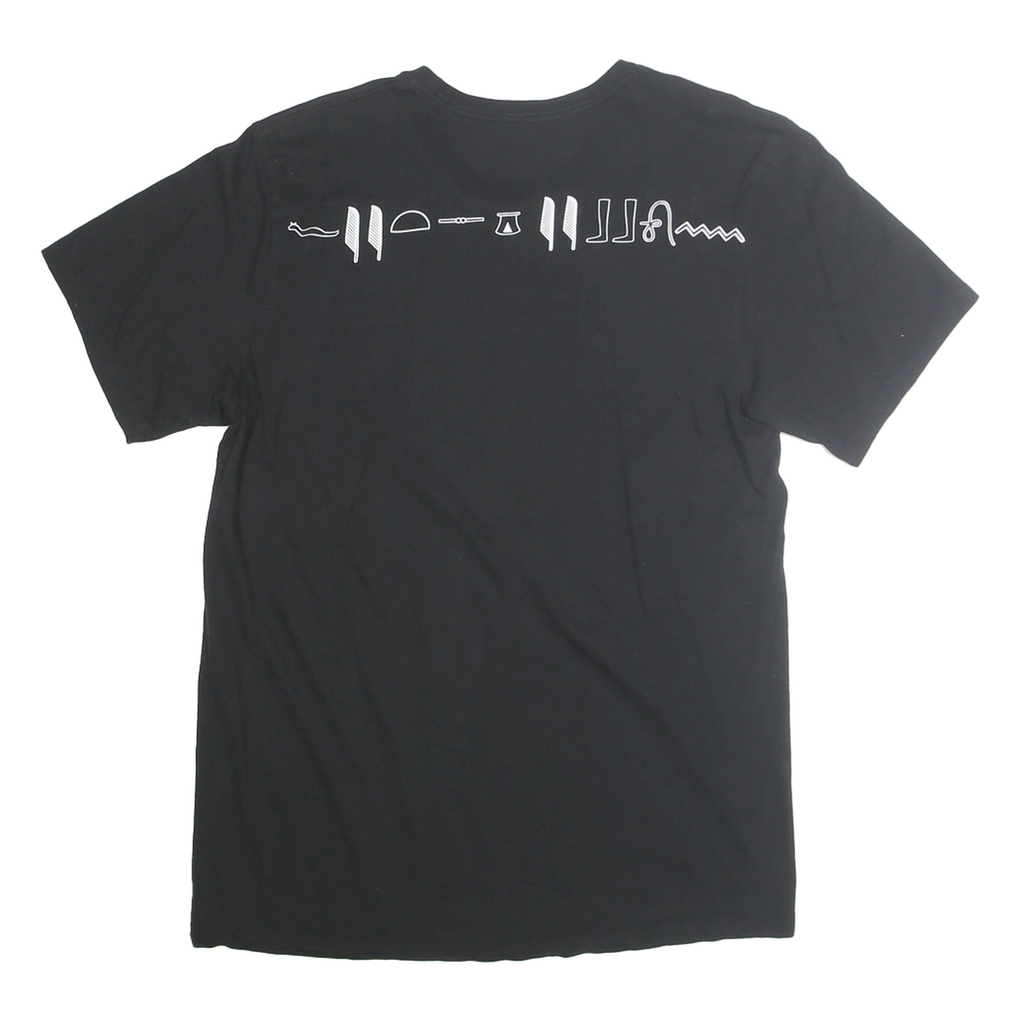 CALVIN KLEIN Mens Black Graphic T-Shirt M Short Sleeve Crew Neck Cotton