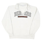 CHAMPION Mens White Oregon State Beavers 1/4 Zip Sweatshirt M Cotton Blend