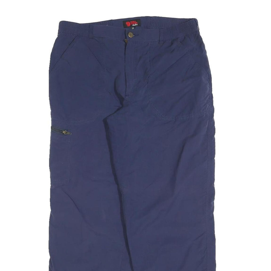 FJALLRAVEN Womens Polyester Blend Blue Regular Leg Trousers W32 L30 Outdoor