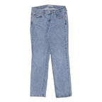 LEVI'S Womens Regular Fit 505 Straight Leg Denim Light Blue Jeans W31 L32