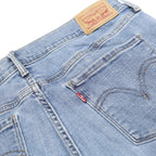 LEVI'S Womens Regular Fit 505 Straight Leg Denim Light Blue Jeans W31 L32