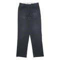 DICKIES Mens Regular Zip Cotton Blend Blue Workwear Trousers W30 L32