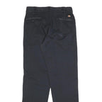 DICKIES Mens Regular Zip Cotton Blend Blue Workwear Trousers W30 L32