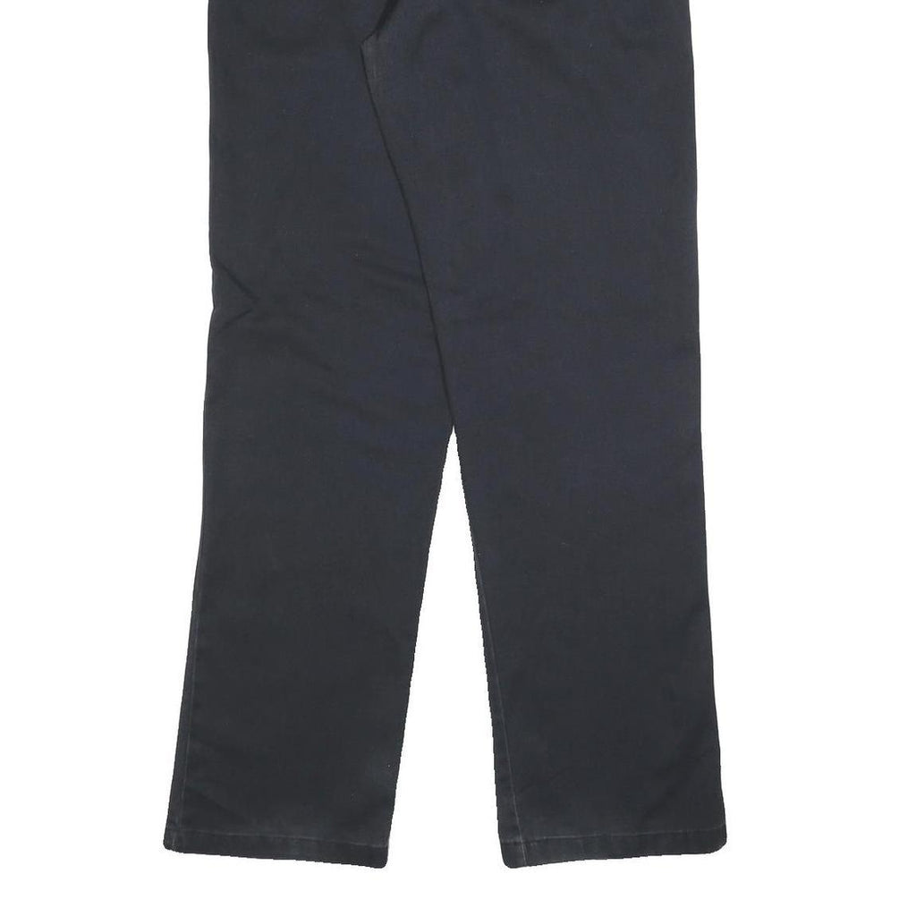 DICKIES Mens Regular Zip Cotton Blend Blue Workwear Trousers W30 L32