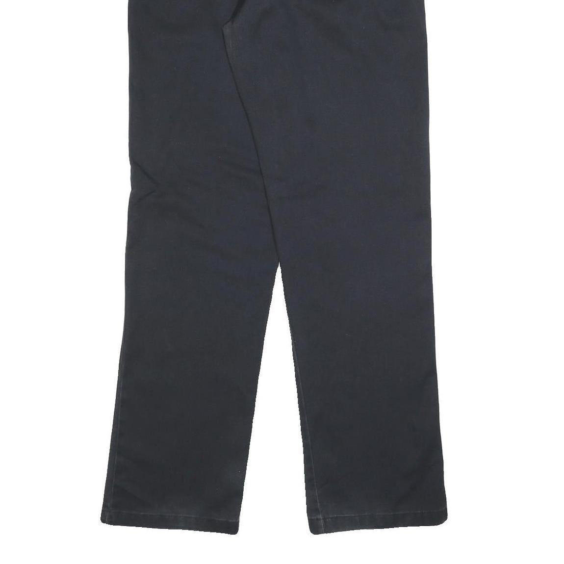 DICKIES Mens Regular Zip Cotton Blend Blue Workwear Trousers W30 L32