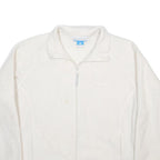 COLUMBIA Womens White Fleece Zip Jacket L Polyester Casual Outdoor Warm