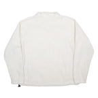 COLUMBIA Womens White Fleece Zip Jacket L Polyester Casual Outdoor Warm