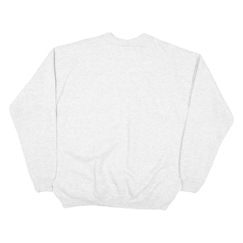 HANES Mens Grey Salem Math Team Crew Neck L Cotton Blend Sweatshirt