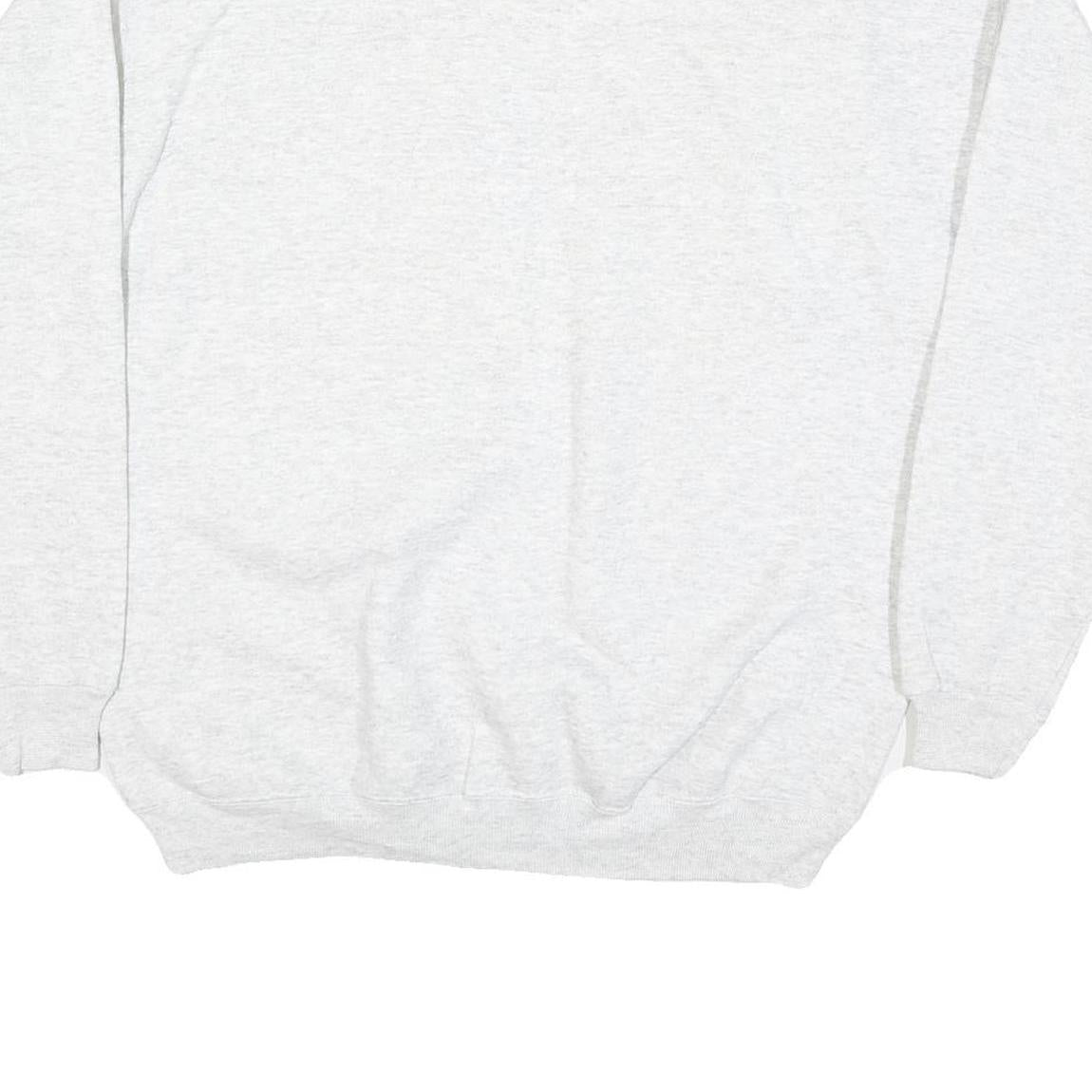 HANES Mens Grey Salem Math Team Crew Neck L Cotton Blend Sweatshirt