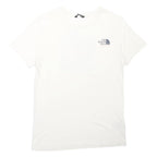 THE NORTH FACE Boys White UK Graphic T-Shirt XL Short Sleeve Crew Neck Logo