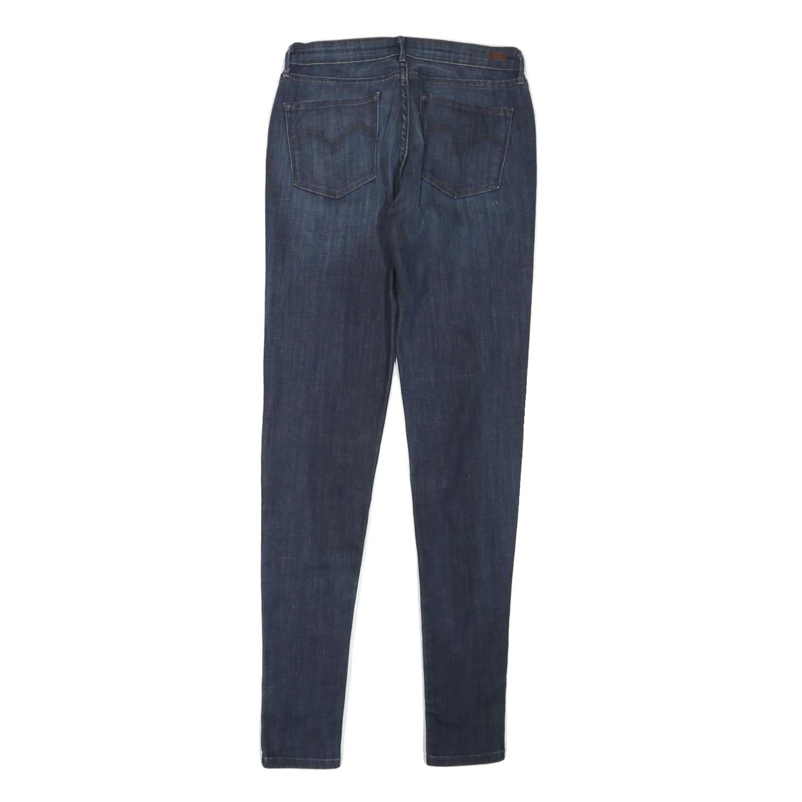 LEVI'S Womens Jeans Blue Regular Skinny Denim Rinse W27 L31 Stylish Fit