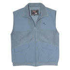 SNC Mens Blue Polyester Blend Fleece Jacket L Zip Up Warm Comfortable Casual