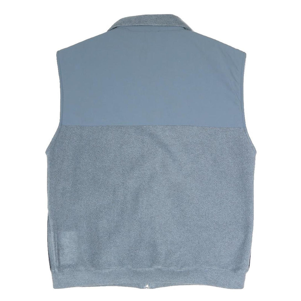 SNC Mens Blue Polyester Blend Fleece Jacket L Zip Up Warm Comfortable Casual