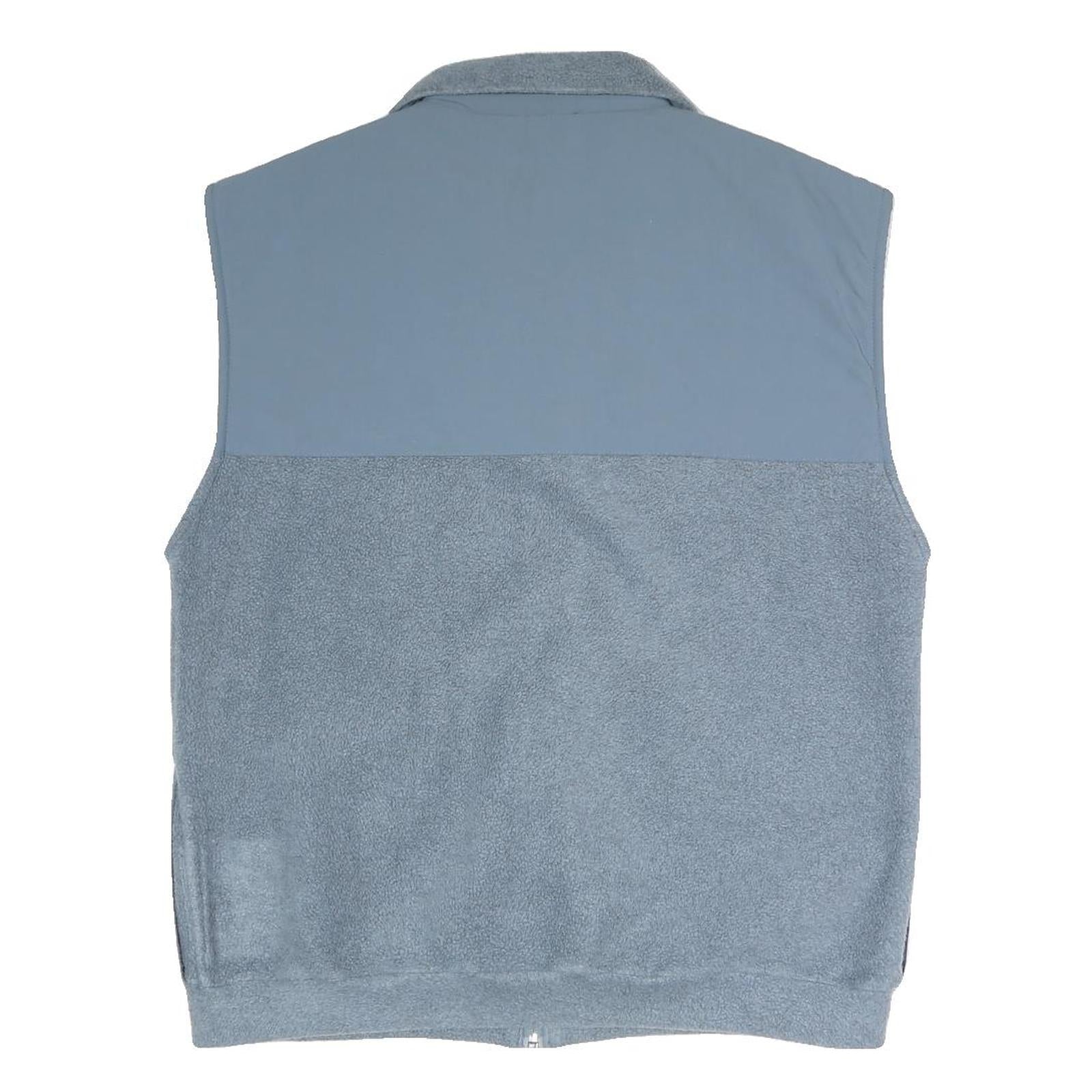 SNC Mens Blue Polyester Blend Fleece Jacket L Zip Up Warm Comfortable Casual