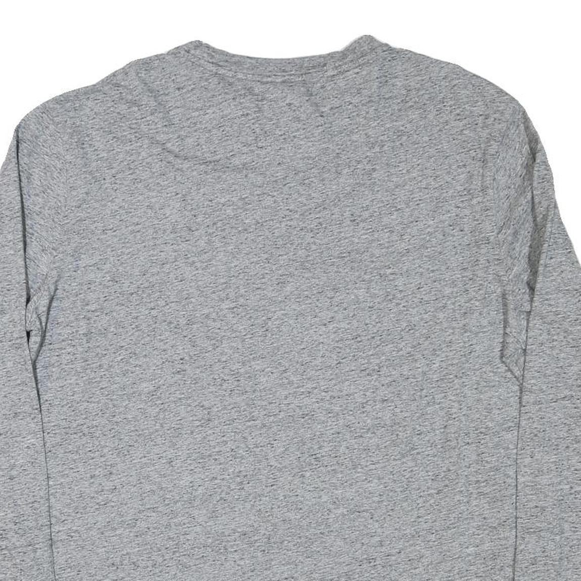 CHAMPION Mens Grey Long Sleeve Crew Neck T-Shirt 2XL Cotton Blend Casual