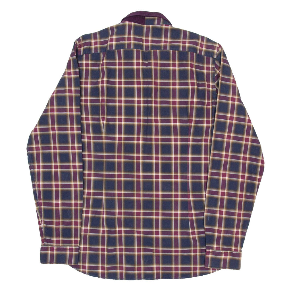 TED BAKER Mens Shirt Purple Plaid Long Sleeve L
