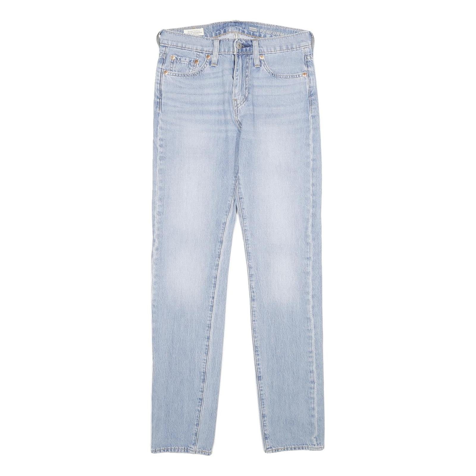 LEVI'S 510 BIG E Mens Jeans Blue Slim Skinny Denim Light W27 L32 Zip Cotton