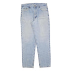 CARHARTT Mens Jeans Blue Relaxed Straight Denim Light W36 L32 Workwear
