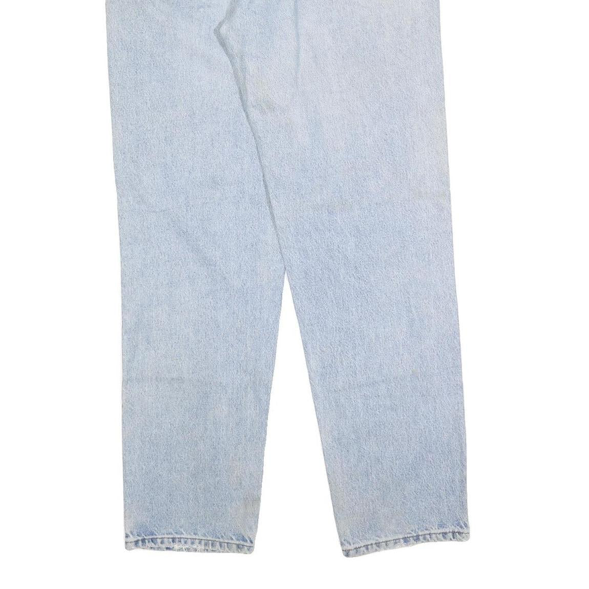 CARHARTT Mens Jeans Blue Relaxed Straight Denim Light W36 L32 Workwear