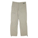 SCHOFFEL Womens Beige Regular Fit Outdoor Trousers W31 L29 Zip Polyester Blend